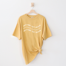 Load image into Gallery viewer, "Self-Care Isn't Selfish" unisex Comfort Colors t-shirt by Say Hello Threads, emphasizing the importance of self-care.