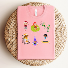 Load image into Gallery viewer, Inclusive Elves Long Sleeve Shirt – Celebrate Diversity This Holiday Season