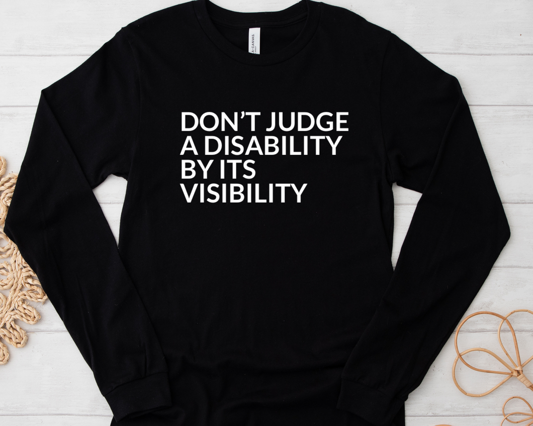 Bella + Canvas - Don't Judge a Disability Long-Sleeve