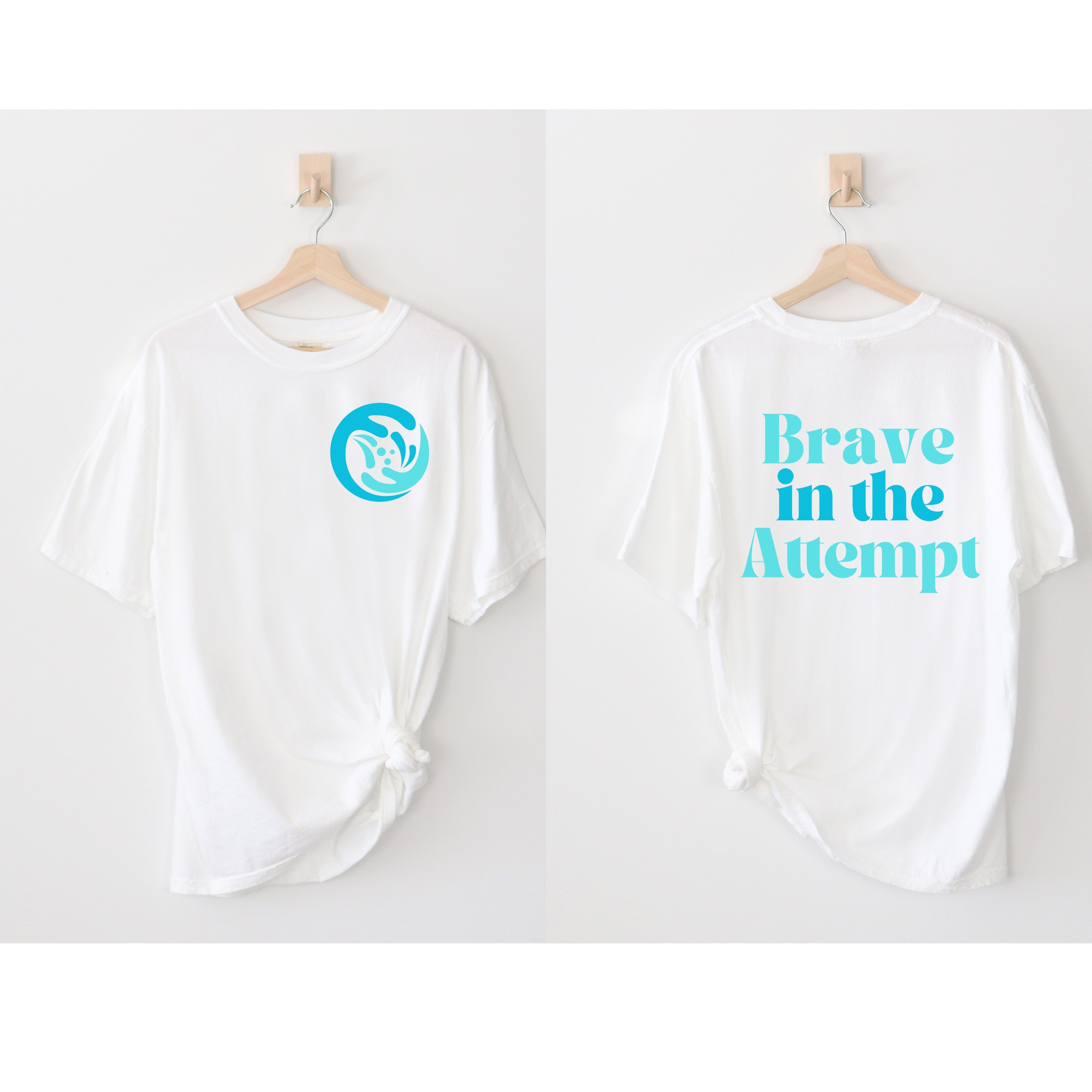 Classic 'Brave in the Attempt' t-shirt supporting Special Olympics, designed by Say Hello Threads.
