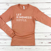Load image into Gallery viewer, Let Kindness Ripple Long Sleeve Shirt – A Statement of Comfort &amp; Compassion
